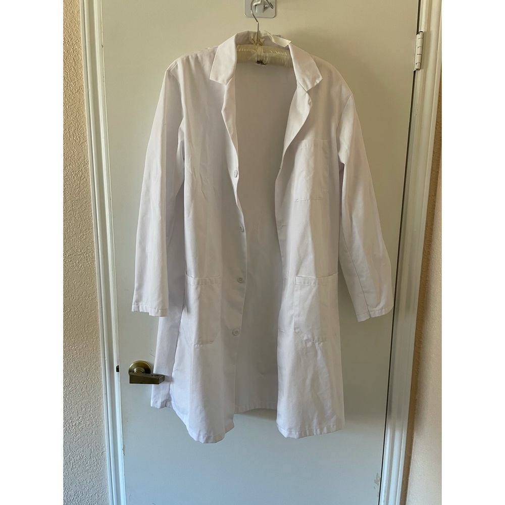 Unisex white lab coat